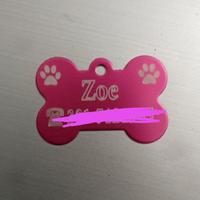 Medaglietta cane/gatto personalizzata in alluminio