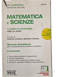 Libro preparazione concorso scuola classe A28