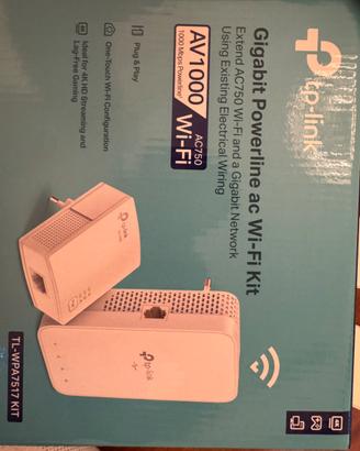 Kit porwline Wi-Fi TO-Link (2 kit) + router D-Link