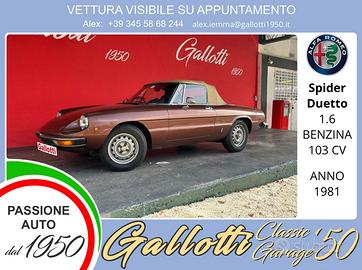 ALFA ROMEO Spider Duetto II Coda Tronca Spider 1.6