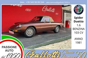 ALFA ROMEO Spider Duetto II Coda Tronca Spider 1.6