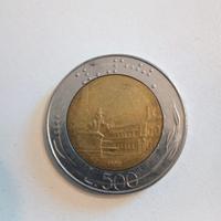 Moneta da 500 lire del 1986