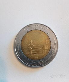 Moneta da 500 lire del 1986