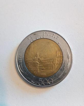 Moneta da 500 lire del 1986