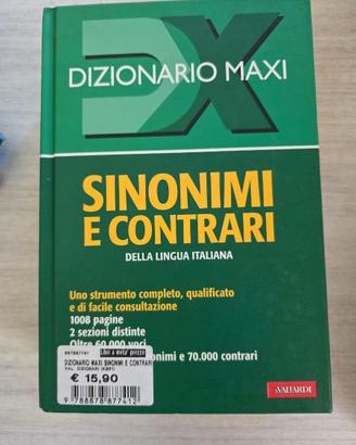 Dizionario dei sinonimi e contrari.