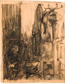 Bonetti Gianfranco. Matita su carta.