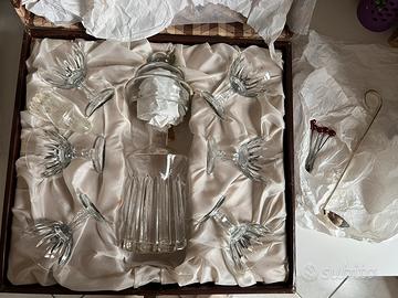 Servizio bicchieri e caraffa liquore Toschi
