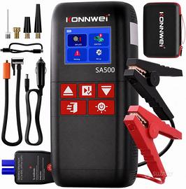 KONNWEI 4 IN 1 Booster Avviamento Auto con Compres