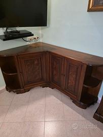 set mobili soggiorno cucina salotto il legno 