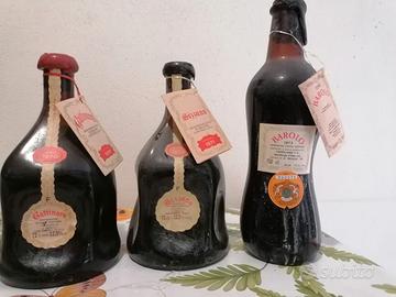 set 3 bottiglie, barolo e altri vini pregiati