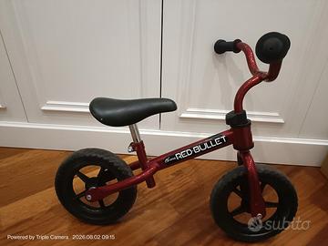 Red bullet chicco balance bike