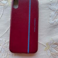 Cover in pelle piquadro iPhone XS