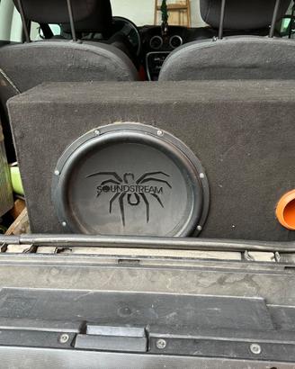 Subwoofer soundstream e amplificatore phonocar