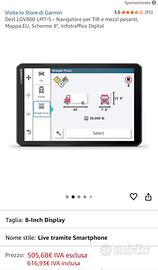 Navigatore garmin dezl lgv800-mt-d