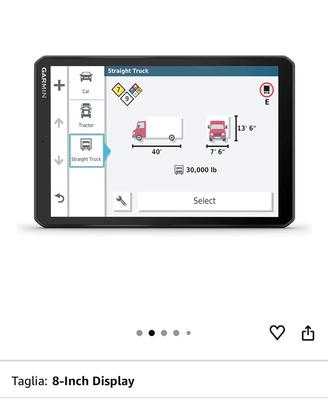 Navigatore garmin dezl lgv800-mt-d
