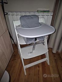 Sedia evolutiva Hauck + cuscino + vassoio