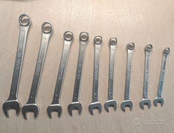9 x Chiavi Beta combinate esagonali meccanica m