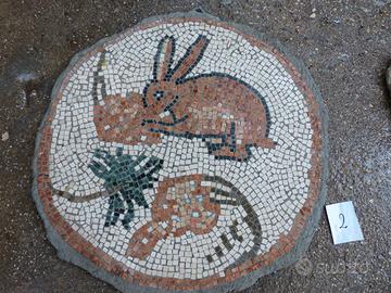 Mosaico "Coniglio" cm. 83x83 - cod.02
