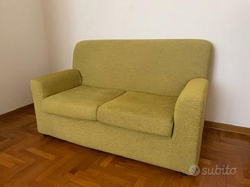 Divano 2 posti compatto salvaspazio, sfoderabile