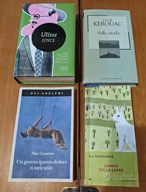 4 libri di Narrativa: Ulisse, Sulla strada e altri