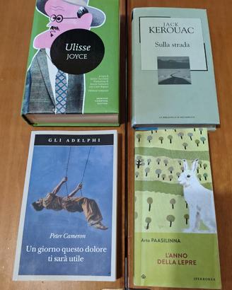 4 libri di Narrativa: Ulisse, Sulla strada e altri