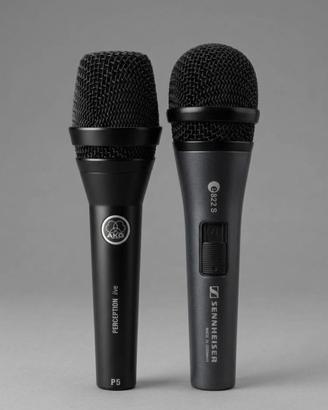 Microfoni AKG Perception P5 e Sennheiser e822 S