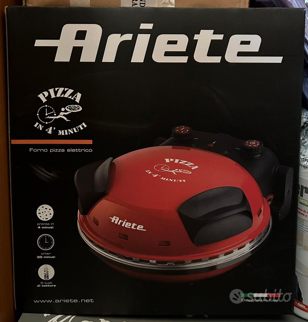 Ariete 0909 Pizza in 4' Minuti 1200W Forno Elettrico per Pizza - Rosso