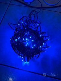 Luci albero di natale led blu