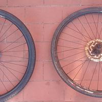 Cerchi MTB 29" completi di copertoni stradali 