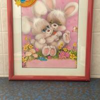 Quadro con cornice di legno