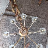 Lampadario vintage con ciondoli