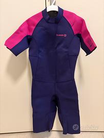 Muta shorty surf bambini 1,5 mm nero-azzurro