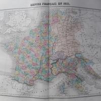 Carta geografica dell'Ottocento