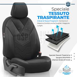 Subito - RT ITALIA CARS - COPRISEDILI per FIAT PUNTO in PELLE Nera COMPLETO  - Accessori Auto In vendita a Bari