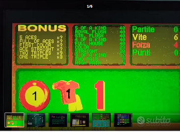 USATE 22 SCHEDE GIOCO VIDEOPOKER  DA TESTARE €120