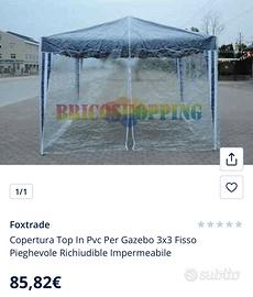 Telo pvc per gazebo