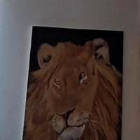 Leone pittura acrilico