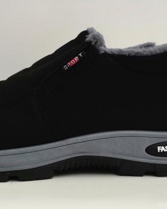 Scarpe uomo invernali imbottite nere taglia 45