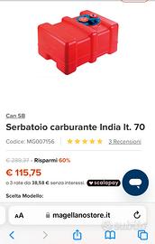 Serbatoio carburante 70 lt