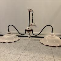 Lampadario bilanciere rustico