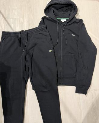 Tuta completa Lacoste nera