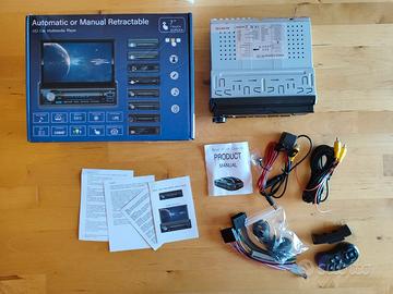 Autoradio 1DIN touch screen retrattile - Nuovo