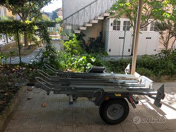 Carrello  porta - moto Ellebi ( Tre  Posti )