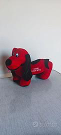 Peluche Cane Cuore Rosso Nero Milan AC calcio