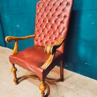 poltrona Chester Chesterfield vera pelle inglese 