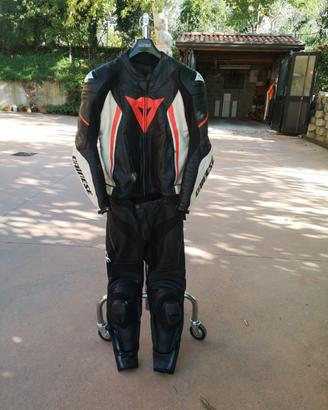 tuta moto 48 dainese divisibile uomo in pelle 