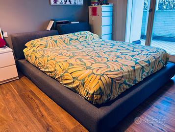 Letto matrimoniale Pianca con contenitore