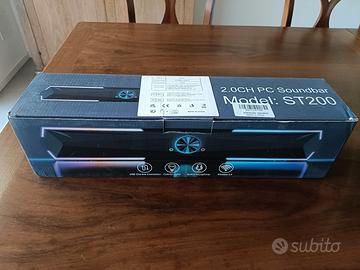 Soundbar altoparlante PC 2.0CH ST200 - Luci RGB