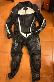 Tuta moto SECA in pelle taglia 50, perfetta