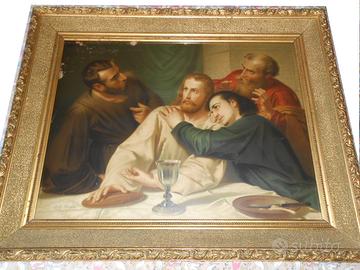 Quadro antico di A. Schmitz "L'ultima Cena"